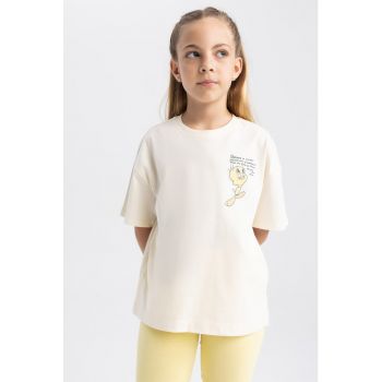 Tricou de bumbac cu imprimeu Looney Tunes