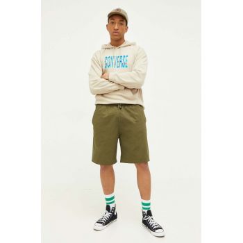 Converse pantaloni scurti din bumbac culoarea verde