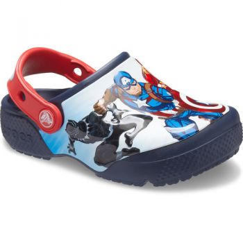 Slapi copii Crocs Fun Lab Avengers Patch Clog T 207068-410