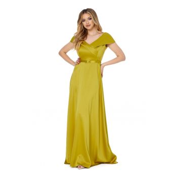 Rochie de satin cu o curea subtire Marquise