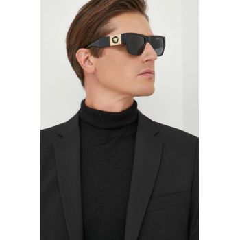 Versace ochelari de soare barbati, culoarea negru