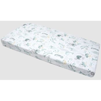 Cearceaf cu elastic Nichiduta 120x60 cm Mint Ocean