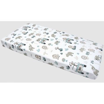 Cearceaf cu elastic Nichiduta 120x60 cm Zoo