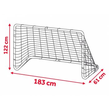 Poarta pentru fotbal Neo-Sport 183 x 122 x 61 cm