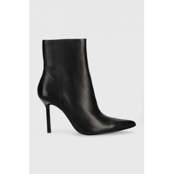 Steve Madden cizme de piele Iyanna femei, culoarea negru, cu toc cui, SM11002278