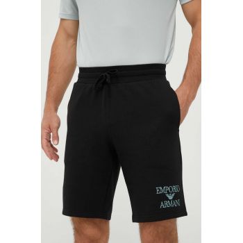 Emporio Armani Underwear pantaloni scurți lounge culoarea neagră