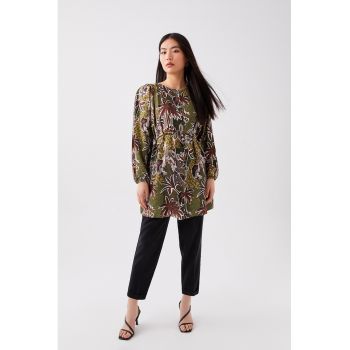 Bluza-tunica cu imprimeu floral