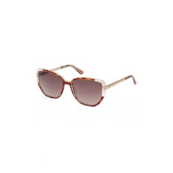 Ochelari de soare cat-eye cu aspect stralucitor