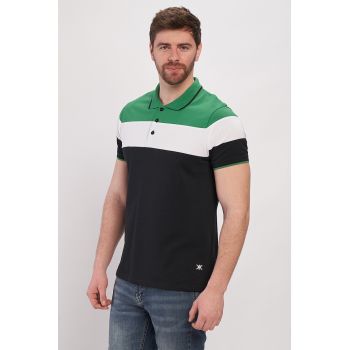 Tricou polo din piqué de bumbac