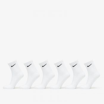 Nike Everyday Cushion Crew Socks 6-Pack White ieftin