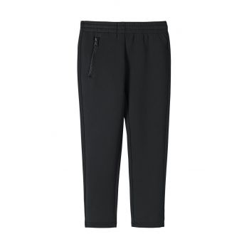 Reima pantaloni copii culoarea negru, neted