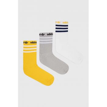 adidas Originals sosete 3-pack culoarea gri