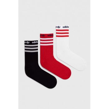 adidas Originals sosete 3-pack culoarea negru