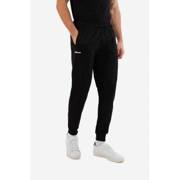 Ellesse pantaloni de trening culoarea negru, neted SHR04351-BLACK