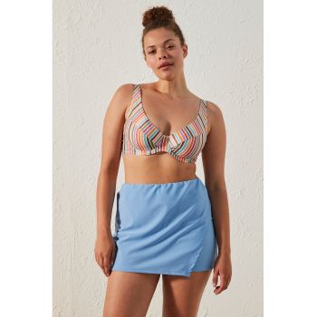 Sutien de baie cu model in dungi