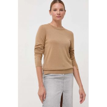 BOSS pulover de lână femei, culoarea bej, light 50492551