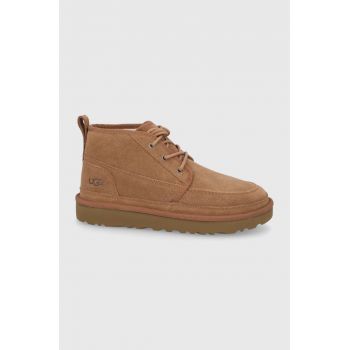 UGG ghete de piele întoarsă Neumel Moc bărbați, culoarea maro 1121645-CHE