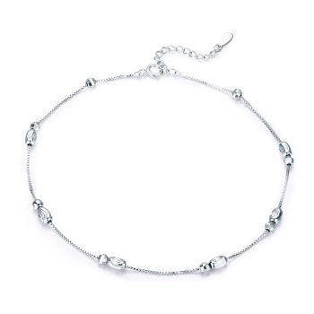 Bratara de glezna din argint Silver Beads