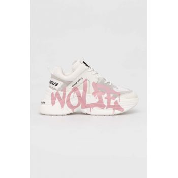 Naked Wolfe sneakers Track culoarea alb