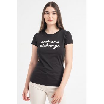 Tricou din bumbac cu imprimeu logo