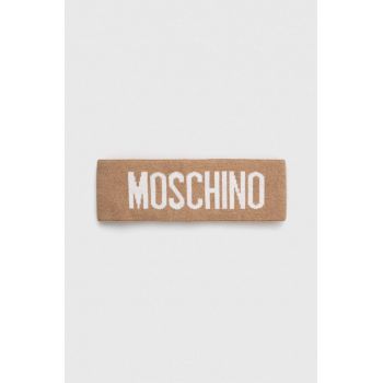 Moschino bentita din lana culoarea maro