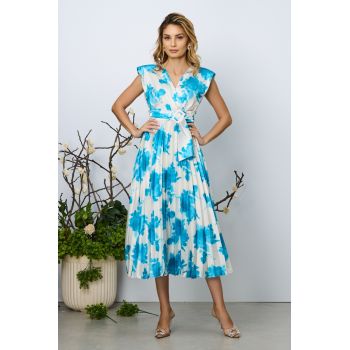 Rochie Carmen Bleu Floral