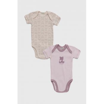 United Colors of Benetton body din bumbac pentru bebelusi 2-pack