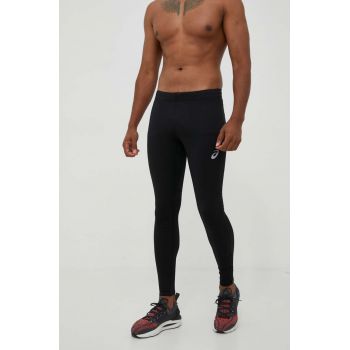 Asics leggins de alergare Core Winter culoarea negru, neted