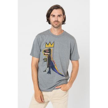 Tricou cu imprimeu Basquiat