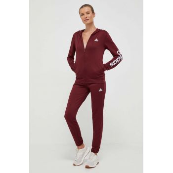 adidas trening femei, culoarea bordo