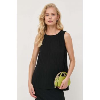 Max Mara Leisure bluza femei, culoarea negru, neted