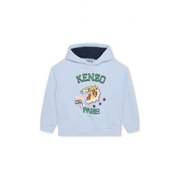 Kenzo Kids bluza copii cu glugă, cu imprimeu