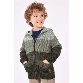 Mayoral cardigan copii culoarea verde, călduros