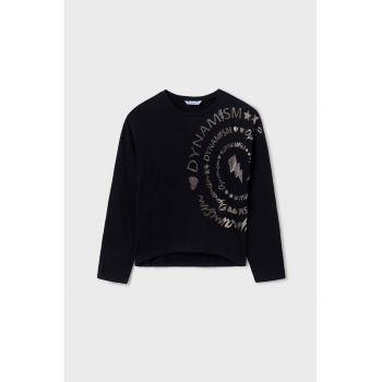 Mayoral longsleeve din bumbac pentru copii culoarea negru