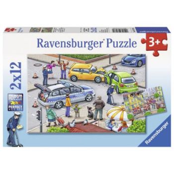 Puzzle politie, 2x12 piese