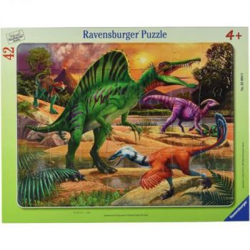 PUZZLE TIP RAMA DINOZAURI, 42 PIESE