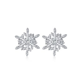 Cercei din argint Glamour Snowflakes de firma originali