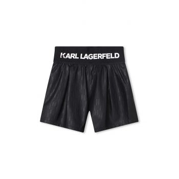 Karl Lagerfeld pantaloni scurti copii culoarea negru, modelator