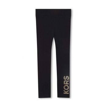 Michael Kors leggins copii culoarea negru, cu imprimeu