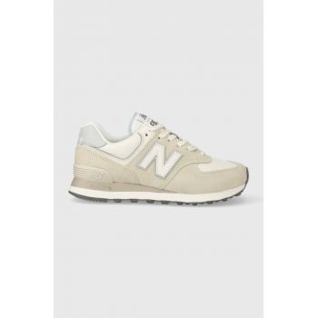 New Balance sneakers WL574AA2 culoarea bej