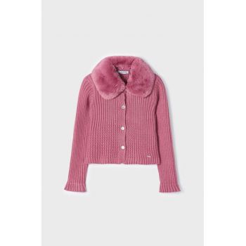 Mayoral cardigan copii culoarea violet, light