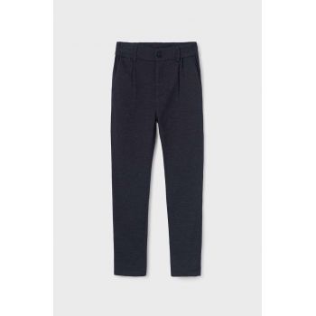 Mayoral pantaloni copii culoarea albastru marin, neted