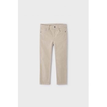 Mayoral pantaloni copii culoarea bej, neted