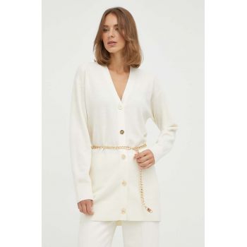 MICHAEL Michael Kors cardigan din lana culoarea bej, light