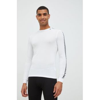 Helly Hansen longsleeve funcțional culoarea alb