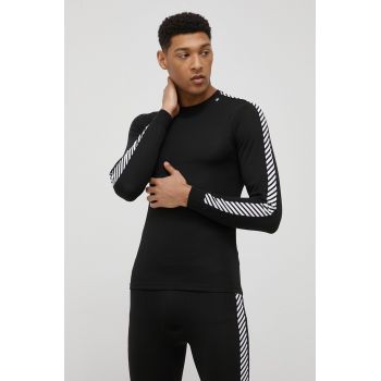 Helly Hansen longsleeve funcțional culoarea negru