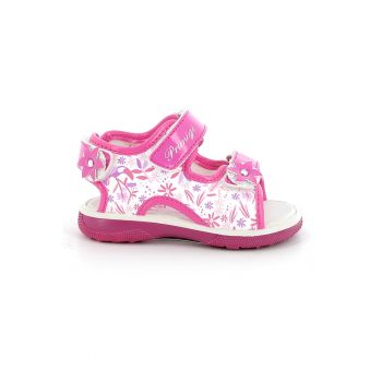 Sandale cu velcro si model floral ieftine