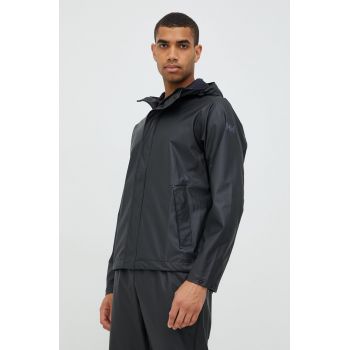 Helly Hansen geaca de ploaie barbati, culoarea negru, de tranzitie