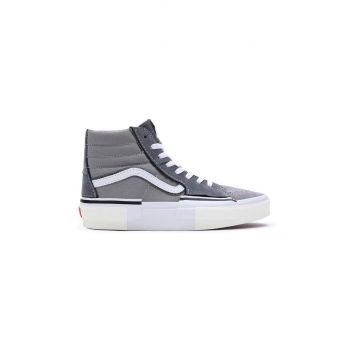 Vans teniși SK8-Hi Reconstruct bărbați, culoarea gri, VN0005UKGRY1