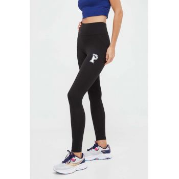 Puma colanti femei, culoarea negru, cu imprimeu